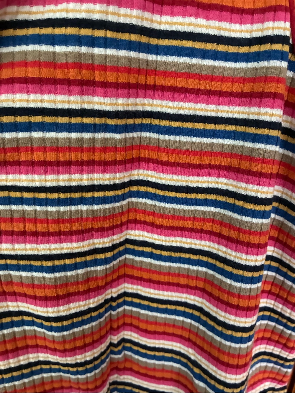 ModCloth Multi-Colored Striped Ribbed Knit Tank Top 🧡💕🧡💕🧡 - Picture 6 of 7